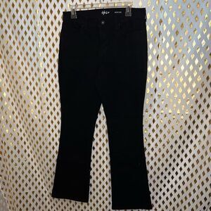 Style & Co black bootleg jeans pants flared bootcut size 8